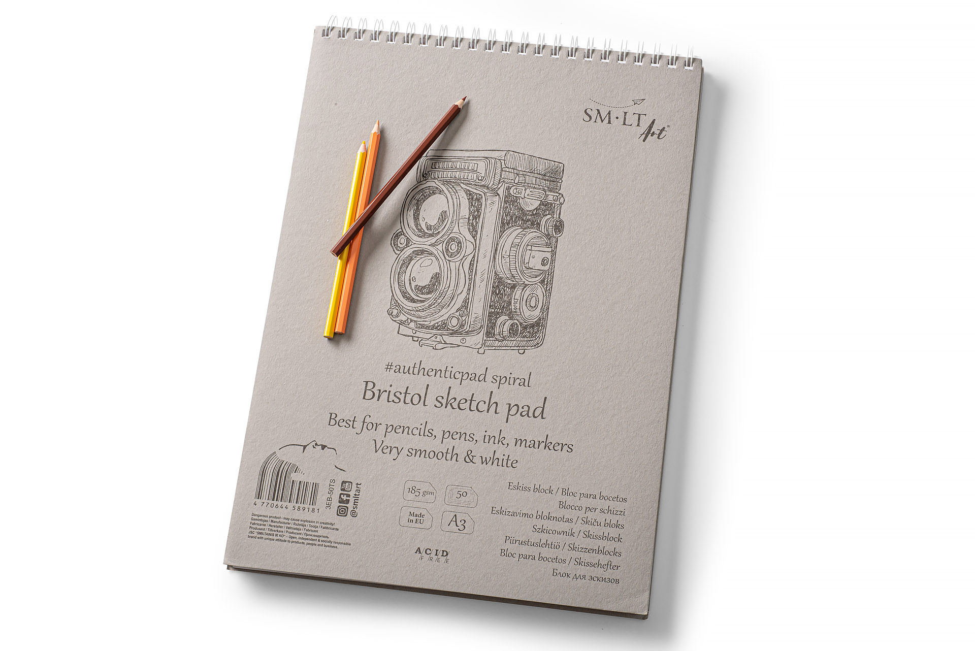 SM-LT Spiral Sketch Pad Authentic Marker